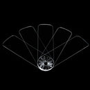STAUBER BEST-Acrylic Fan Blades ( 5 pack )- 16" for 42" Fan or 20" for 52" Fan CLEAR - 3 HOLES PATTERN- 3/16" Thick