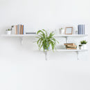 STAUBER BEST- Acrylic Wall Storage Shelf Brackets, 3"/ 5"/ 7"- Set of 2- for Living Room, Bedroom, Kitchen, Bathroom, Office.