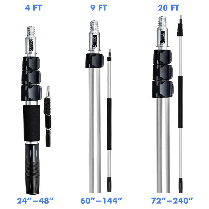 Extension Pole 20 Ft Telescopic Fishing Pole STAUBER Best Power Latch Aluminum Extension Pole (4ft, 9ft, Extension Pole 20 Ft Telescopic Fishing Pole STAUBER Best Power Latch Aluminum Extension Pole (4ft, 9ft,