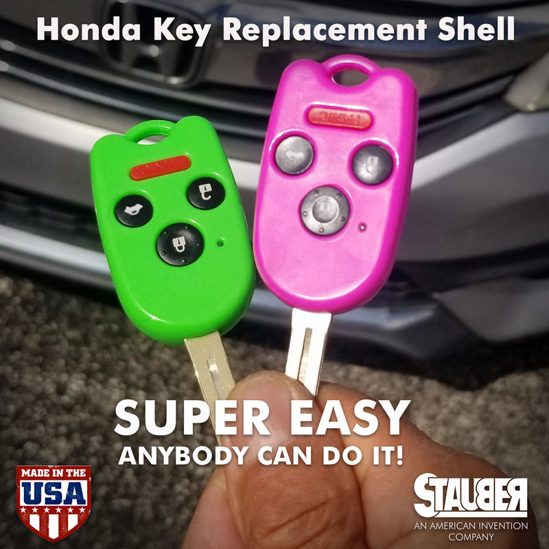 2003-2014 Honda Acura /Replacement 4-Button Remote Head Key Shell by StauberBest