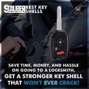 1998-2010 Lexus/ Square Replacement 3-Button Remote Head Key Shell by StauberBest