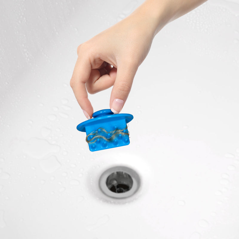Stauber Best Bathtub Hair Catcher and Tub Stopper- two in one device that catches clogs before they happen.