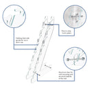 STAUBER Best Acrylic Baseball Cap Rack and Hat Display Holder- Display on counter in closet or hang on wall.