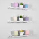 Clear Acrylic Wall Floating Shelf 8" x 4" x 1/2" on wall