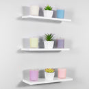 Clear Acrylic Wall Floating Shelf 12" x 4" x 1/2" on wall