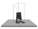 36" Height Sneeze Guard with Side Panels - (Fixed). (Stands Included)