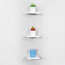 White Acrylic Wall Floating Shelf 4" x 4" x 1/2"