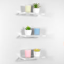 Clear Acrylic Wall Floating Shelf 8" x 4" x 1/2"