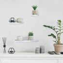 Clear Acrylic Wall Floating Shelf Set on wall