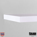 acrylic shelf  edge close up