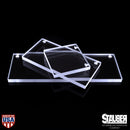 Clear Acrylic Wall Floating Shelf  set on black