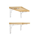 STAUBER BEST- Acrylic Wall Storage Shelf Brackets, 3"/ 5"/ 7"- Set of 2- for Living Room, Bedroom, Kitchen, Bathroom, Office.