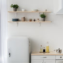 STAUBER BEST- Acrylic Wall Storage Shelf Brackets, 3"/ 5"/ 7"- Set of 2- for Living Room, Bedroom, Kitchen, Bathroom, Office.