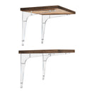 STAUBER BEST- Acrylic Wall Storage Shelf Brackets, 3"/ 5"/ 7"- Set of 2- for Living Room, Bedroom, Kitchen, Bathroom, Office.