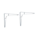 STAUBER BEST- Acrylic Wall Storage Shelf Brackets, 3"/ 5"/ 7"- Set of 2- for Living Room, Bedroom, Kitchen, Bathroom, Office.