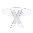16 inch round acrylic raised pastry stand in clear acrylic