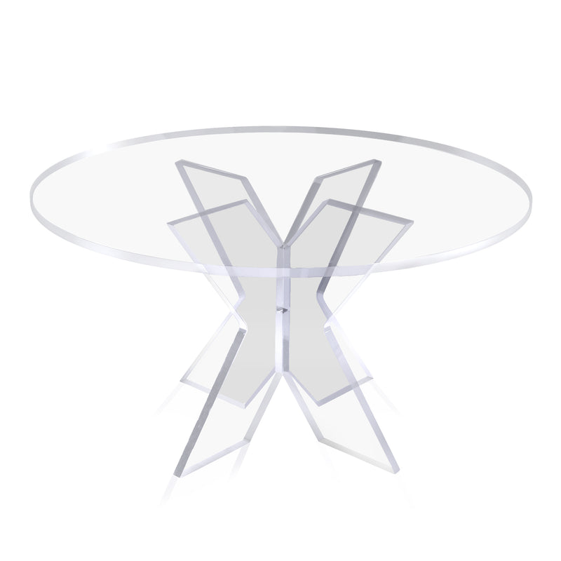 16 inch round acrylic raised pastry stand in clear acrylic