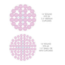 fits 28 cupcakes or fits 68 mini cupcakes 16 inch round acrylic raised pastry stand in clear acrylic