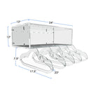 wall mount acrylic box shelf with dimensions