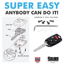 2005-2008 Honda Pilot /Replacement 3-Button Remote  Head Key Shell by StauberBest