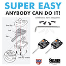 1998-2014 Toyota / 3-Button Remote Head Key Shell by StauberBest