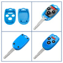 Blue Honda Key Replacement Shell (4 button) by StauberBest