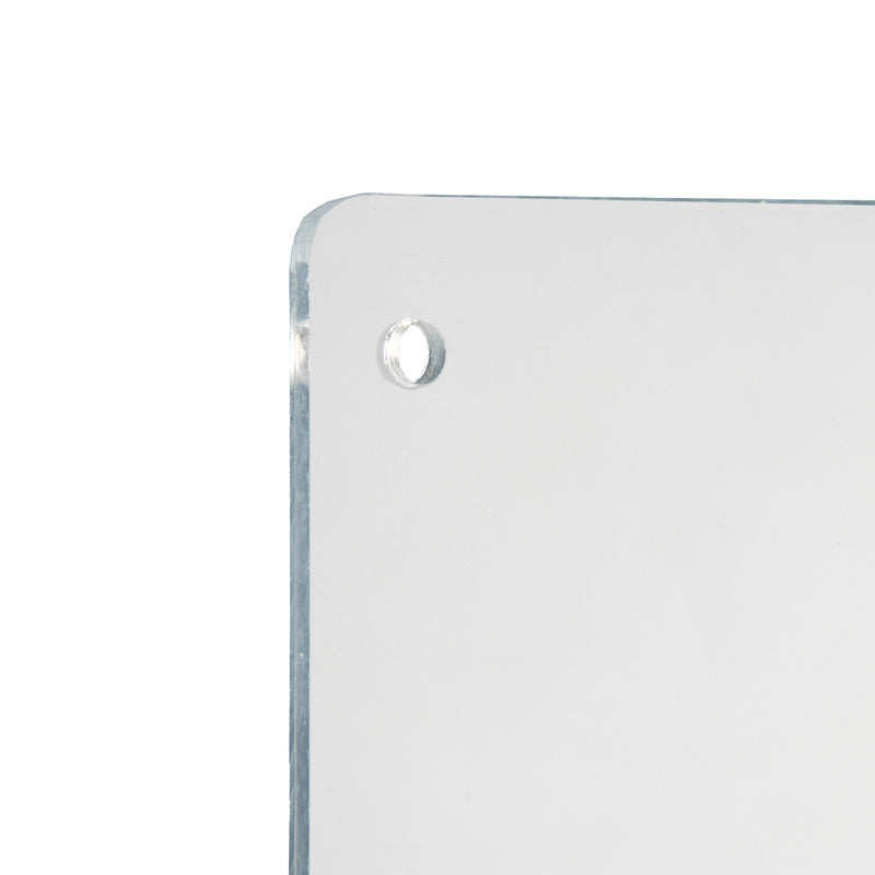 VXB Edge Mount Bracket Hardware Kit For Black Acrylic/Plexiglass Cough Sneeze Guard Shields