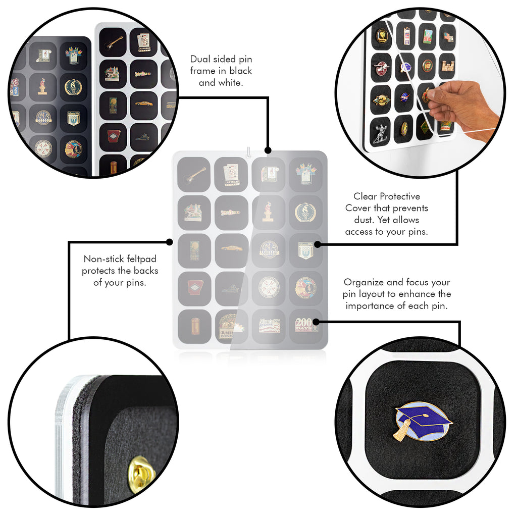 Pin Button Collection Display STAUBER Best Pin Display and Organizer - Pin Collection display holder