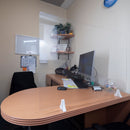 Adhesive Sneeze Guard - Many Sizes Available for Office Desk, Schools and Cubicles. Removable Tape Leaves No Residue. (Stands Included)