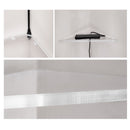 STAUBER BEST- Corner Acrylic Shelf, Set of 2 Acrylic Wall Storage Shelves, Easy Install Organizer for Living Room, Bedroom, Kitchen, Bathroom, Office.