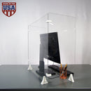 36" Height Sneeze Guard with Side Panels - (Fixed). (Stands Included)