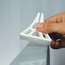 Adhesive Cubicle Sneeze Guard with Removable Tape. Leaves No Residue. (Stands Included)