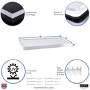 STAUBER Best- Clear Acrylic Wall Floating Shelf -  1/2" Thick - CLASSIC DESIGN - Pack of 3