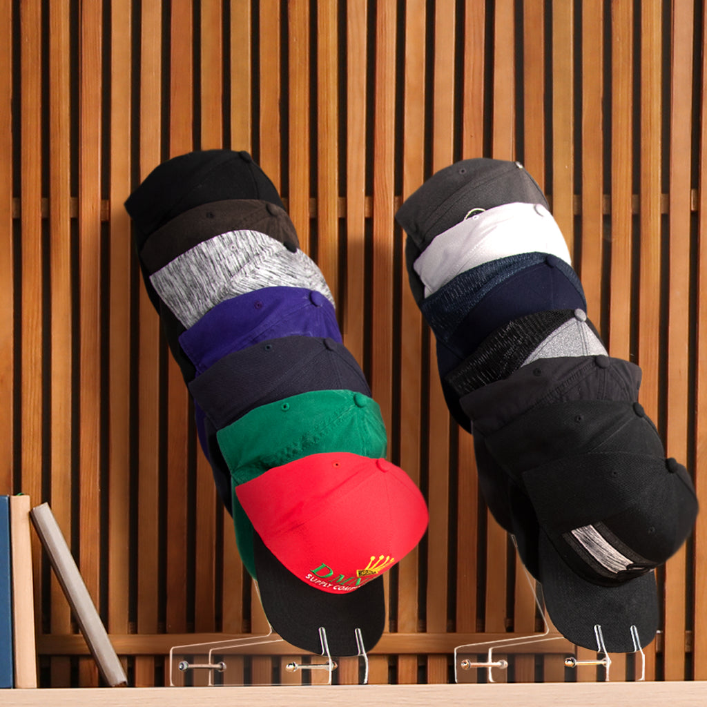 Two Sided Cap Rack STAUBER Best Acrylic Baseball Cap Rack and Hat Display Holder- Display