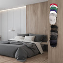 STAUBER Best Acrylic Baseball Cap Rack and Hat Display Holder- Display on counter in closet or hang on wall.