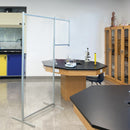 Floor Standing Sneeze Guard For Chemistry Labs Biology/Physics Lab Bench Counter Protection 6'H