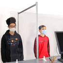 Floor Standing Sneeze Guard 6'H