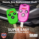 2003-2014 Honda Acura /Replacement 4-Button Remote Head Key Shell by StauberBest