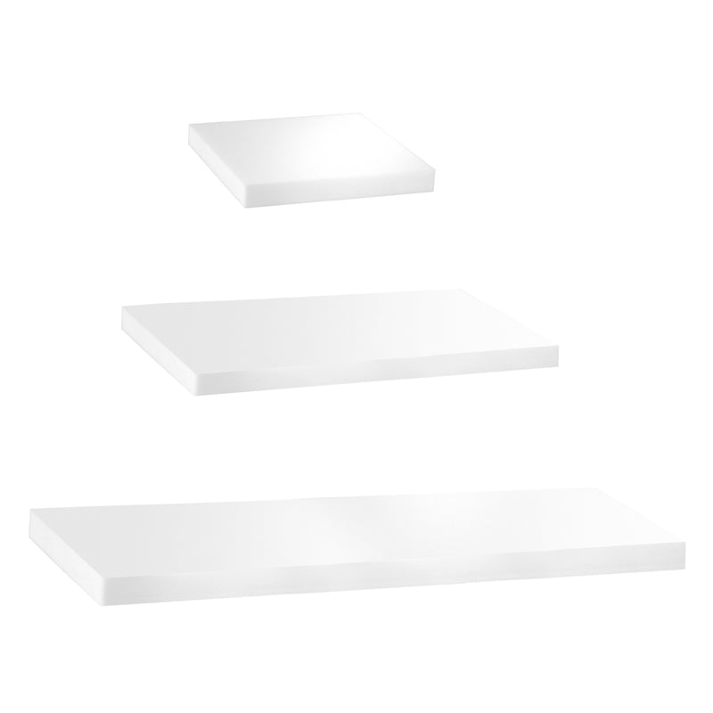 White Acrylic Wall Floating Shelf set