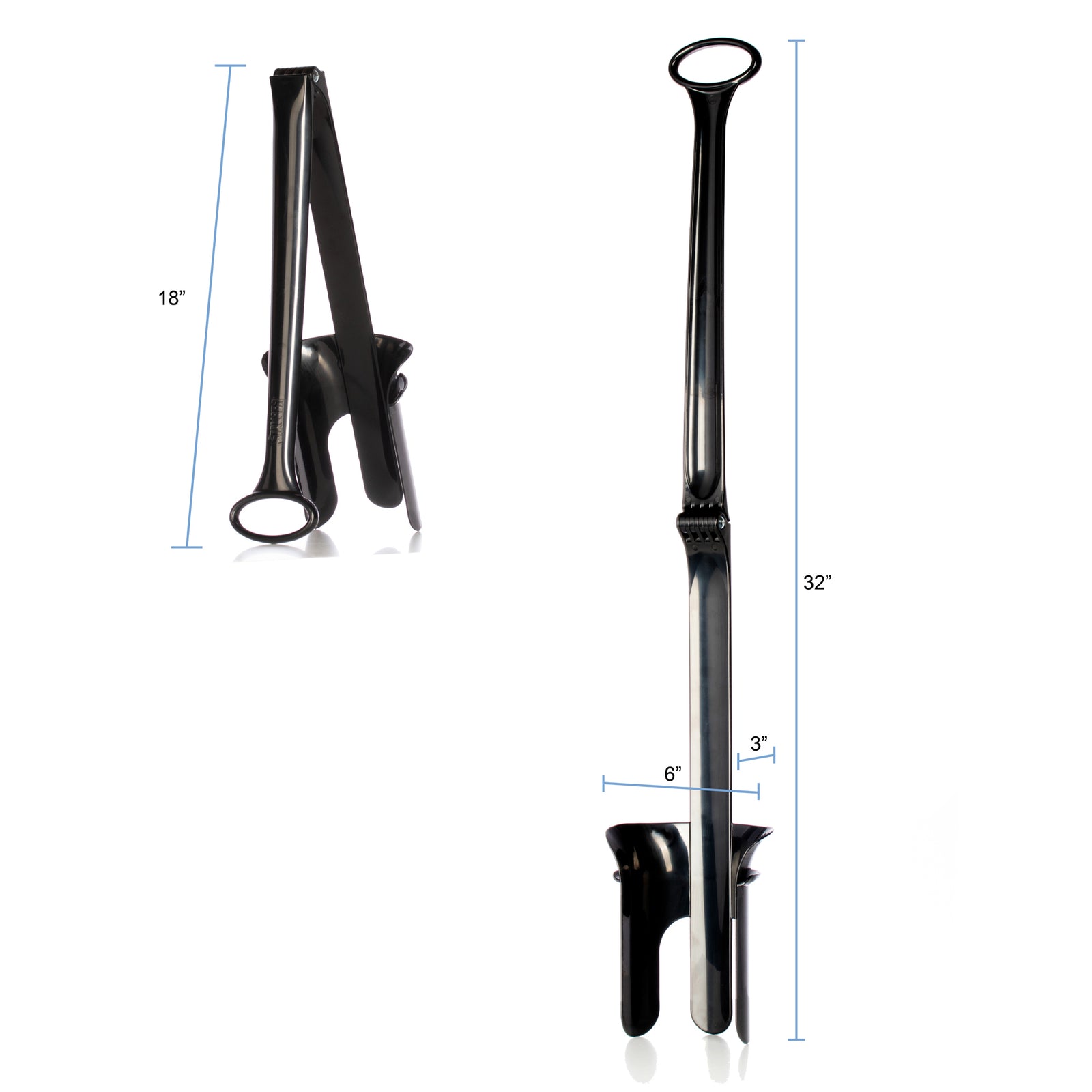 Stauber Best Sock Aid and Shoe Horn Hinged Sock Aid and New Extra Lo