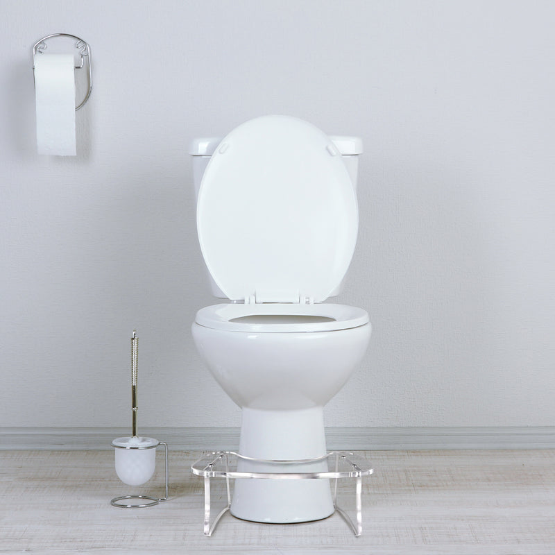 STAUBER Best Potty Stool - Acrylic Squatting Toilet Step Stool- Origin
